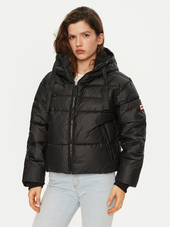 Hunter Kurtka zimowa Edine HARW1416242 Czarny Regular Fit