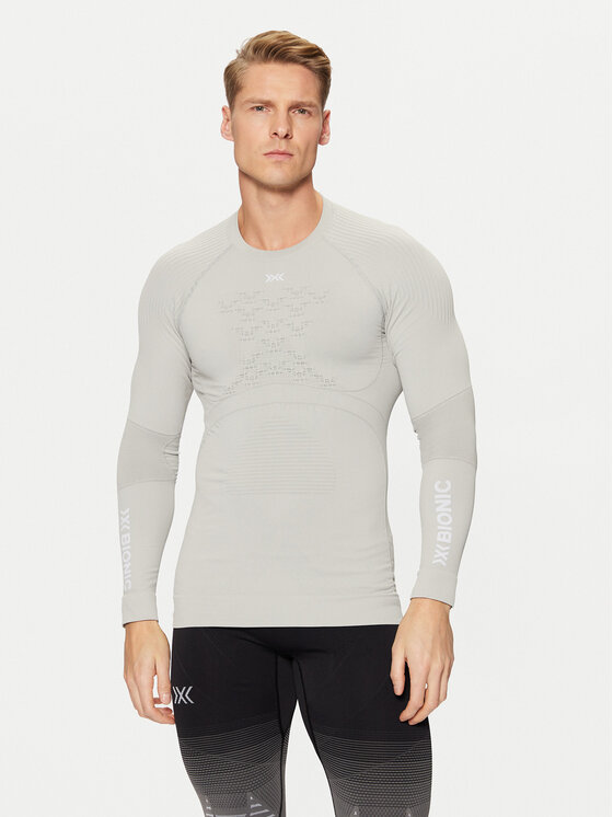 X-Bionic Bielizna termoaktywna górna Energy Accumulator 4.0 Shirt Lg Sl EA-WT06W19M Szary Slim Fit