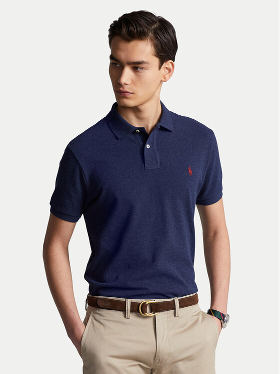 Polo Ralph Lauren Polo 710680784292 Granatowy Custom Slim Fit