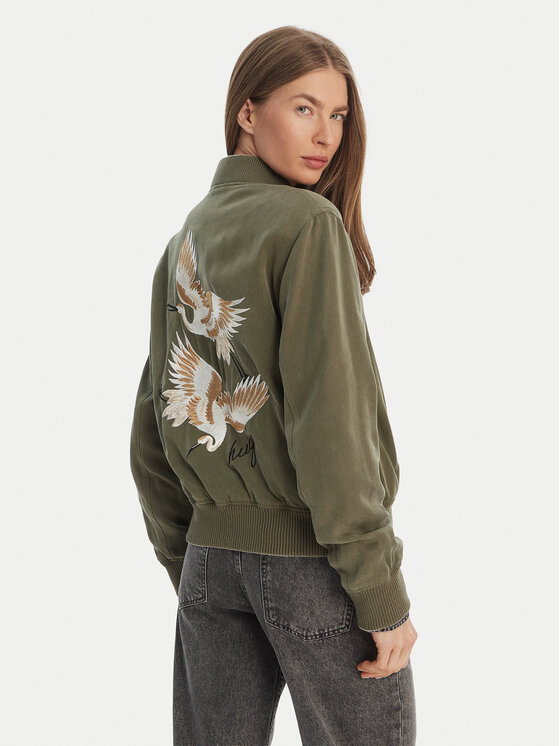 Hugo Kurtka bomber Agesa-1 50449569 Zielony Regular Fit