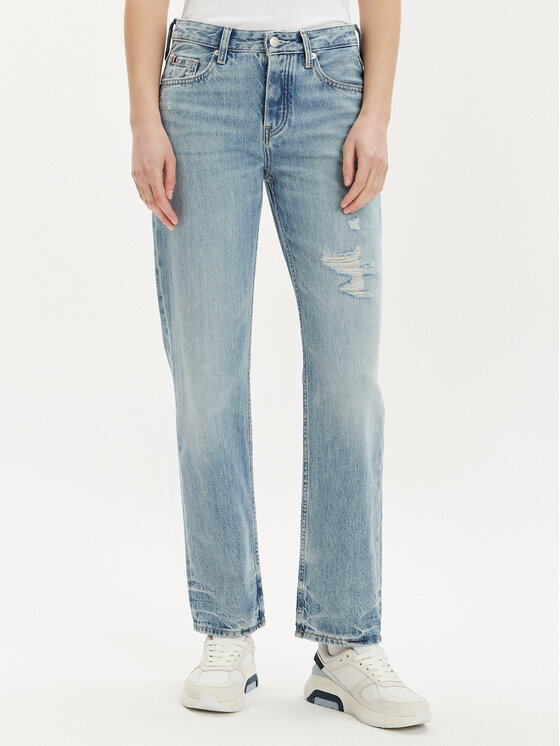 Tommy Hilfiger Jeansy Classic WW0WW41307 Niebieski Straight Fit