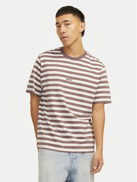 Jack&Jones T-Shirt Vesterbro 12265748 Beżowy Relaxed Fit