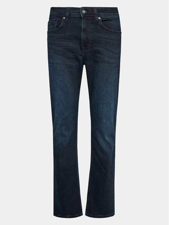 Mustang Jeansy Orlando 1013321 Granatowy Slim Fit