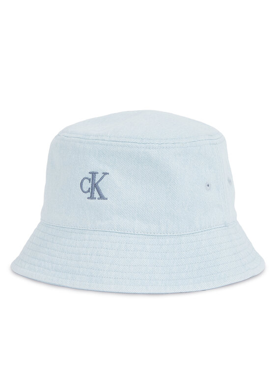 Calvin Klein Kapelusz Embro Monogram Denim Bucket Hat LV04K5021G Błękitny