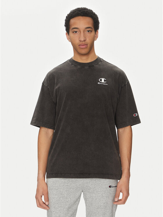Champion T-Shirt 221257 Czarny Regular Fit