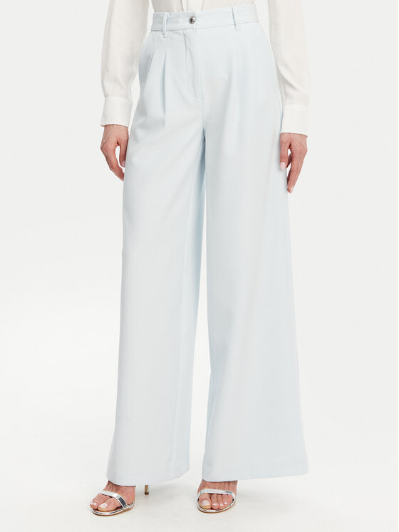 Guess Spodnie palazzo W5GB02 WH9Y2 Błękitny Wide Leg