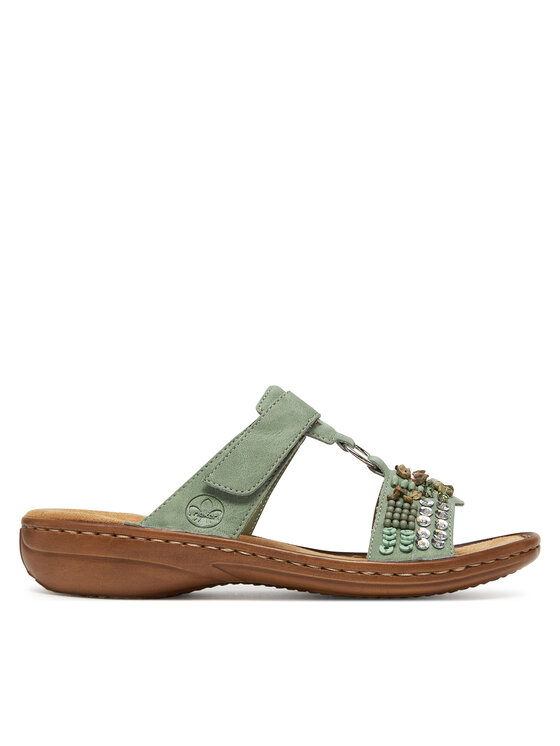 Rieker Klapki 60814-52 Zielony