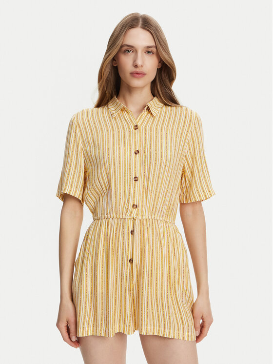 Roxy Kombinezon ERJWO03018 Żółty Regular Fit
