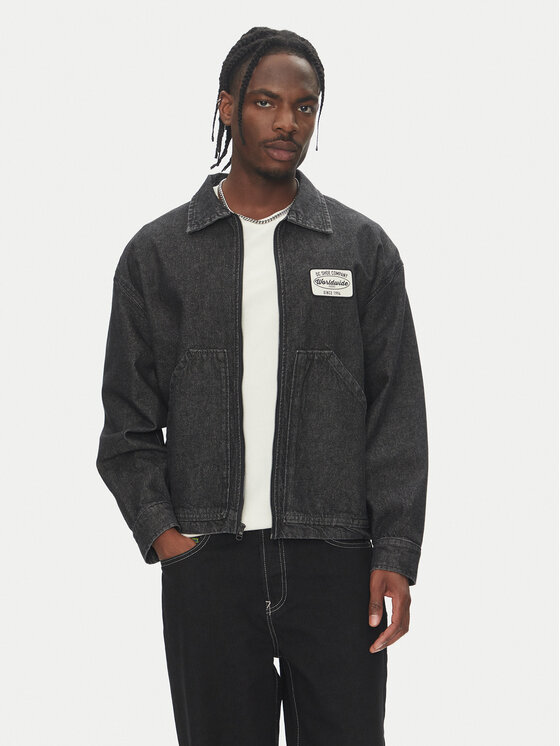 DC Kurtka jeansowa Pit Crew Jacket ADYJK03206 Czarny Boxy Fit