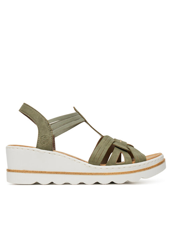 Rieker Sandały 67459-52 Zielony