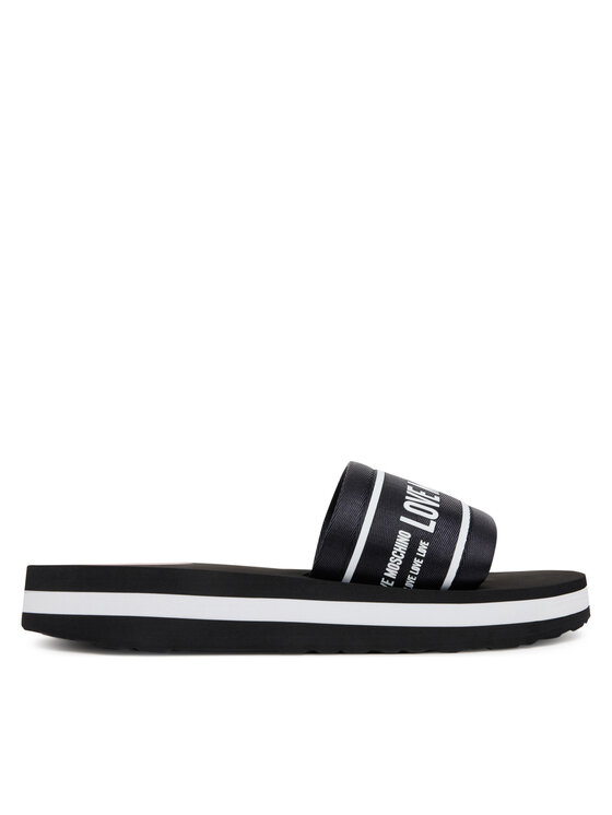 LOVE MOSCHINO Klapki JA28334G0MIX6000 Czarny