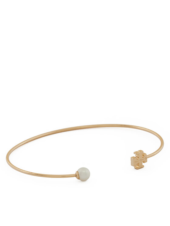 Tory Burch Bransoletka Kira Pearl Cuff 157968 Złoty