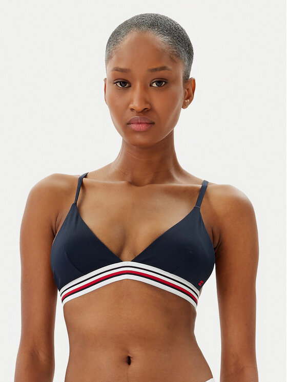 Tommy Hilfiger Góra od bikini UW0UW05805 Granatowy