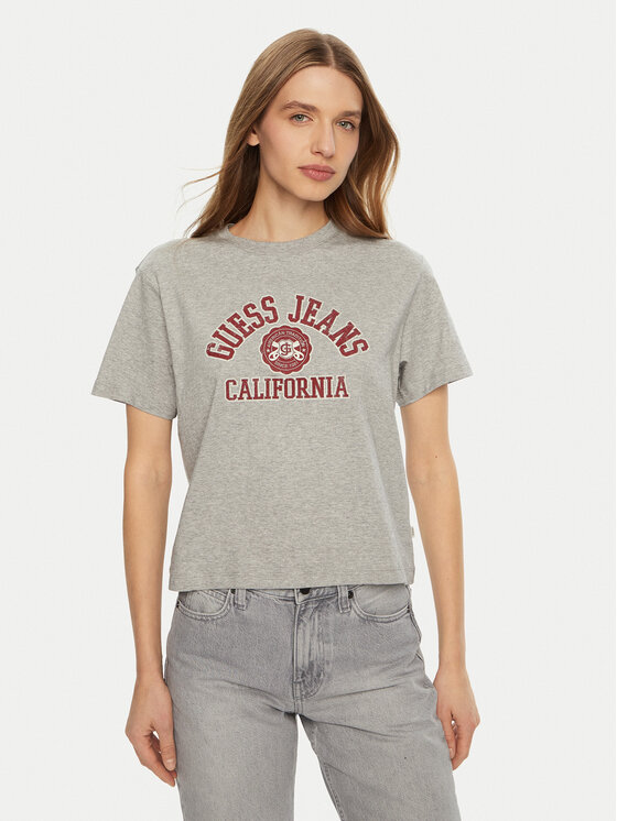 Guess Jeans T-Shirt W5RI43 K8HM0 Szary Regular Fit