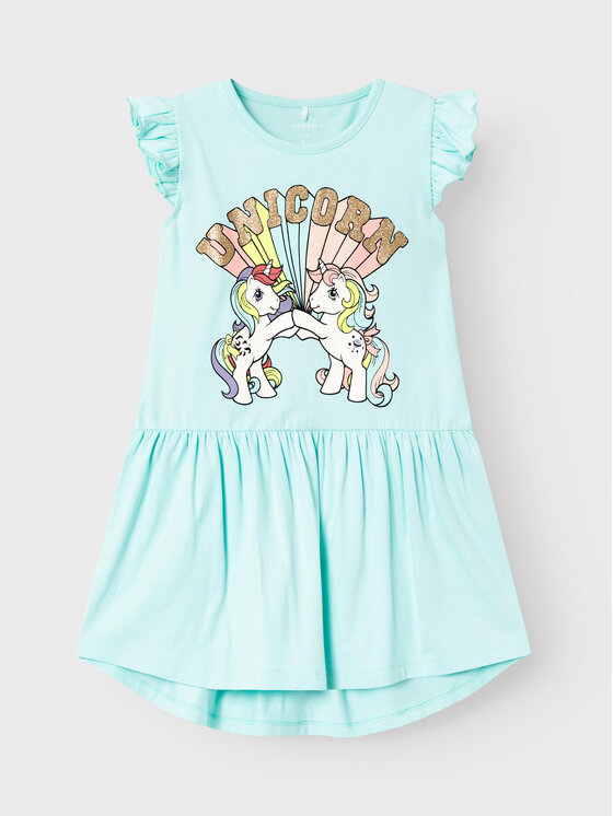 NAME IT Sukienka codzienna Mai 13227608 Niebieski Standard Fit