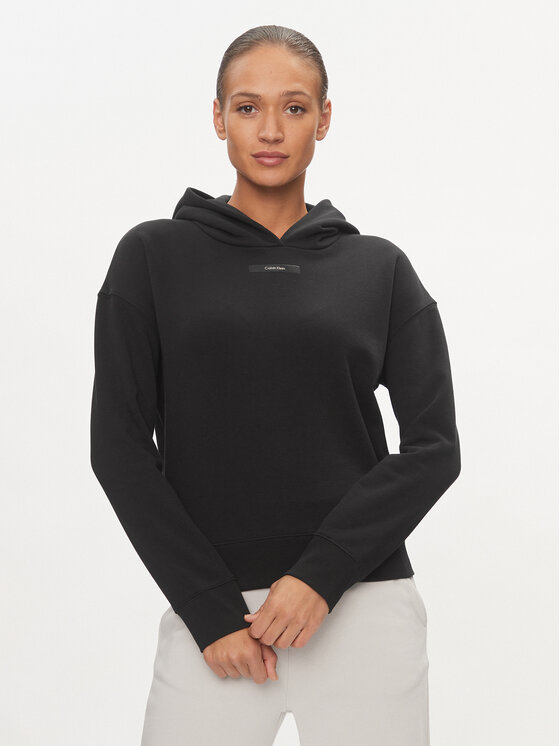 Calvin Klein Bluza Micro Logo K20K206631 Czarny Regular Fit