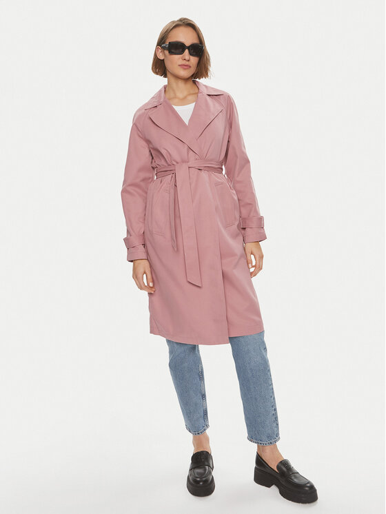 Vero Moda Trencz Lou 10257581 Różowy Regular Fit