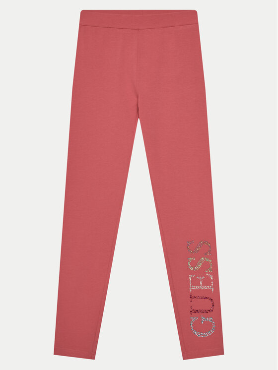 Guess Legginsy J4GB10 J1314 Pomarańczowy Regular Fit