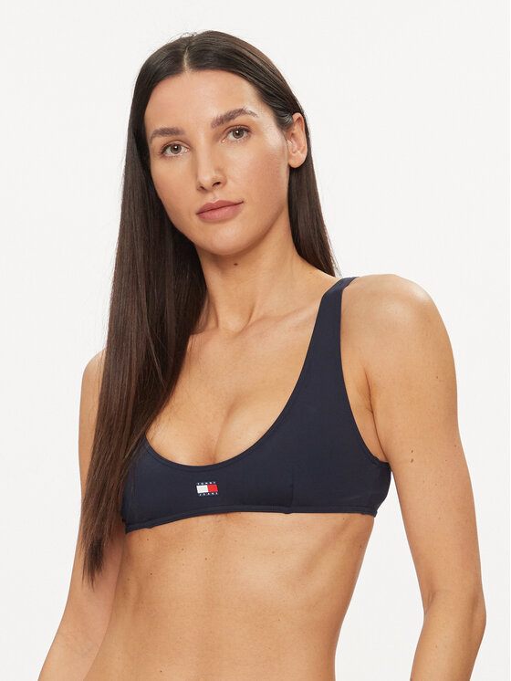 Tommy Hilfiger Góra od bikini UW0UW05098 Granatowy