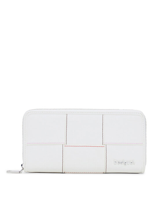 Desigual Duży Portfel Damski 25SAYP48 Biały