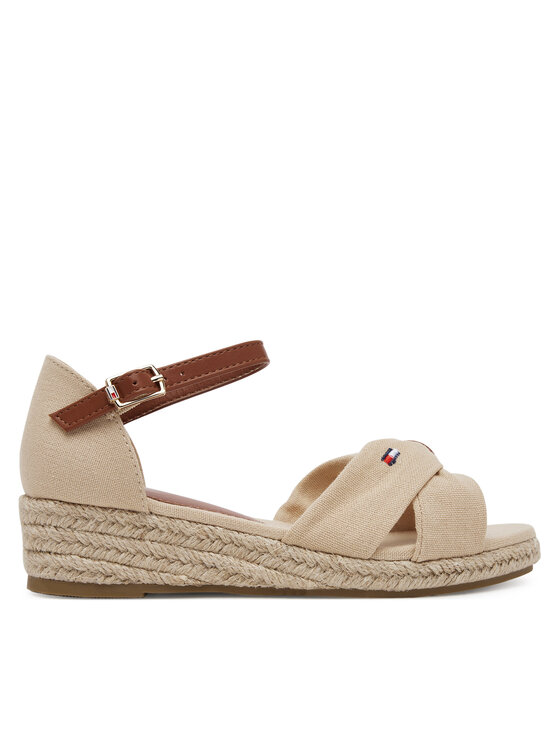 Tommy Hilfiger Espadryle T3A7-33801-0048 M Beżowy