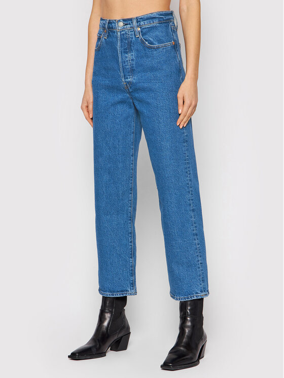 Levi's® Jeansy Ribcage Ankle 72693-0117 Niebieski Straight Fit
