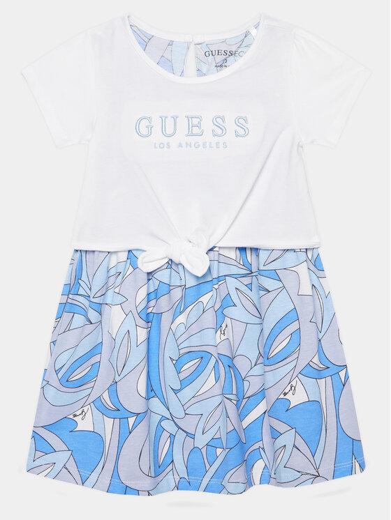 Guess Sukienka codzienna K4GK10 K6YW3 Biały Regular Fit