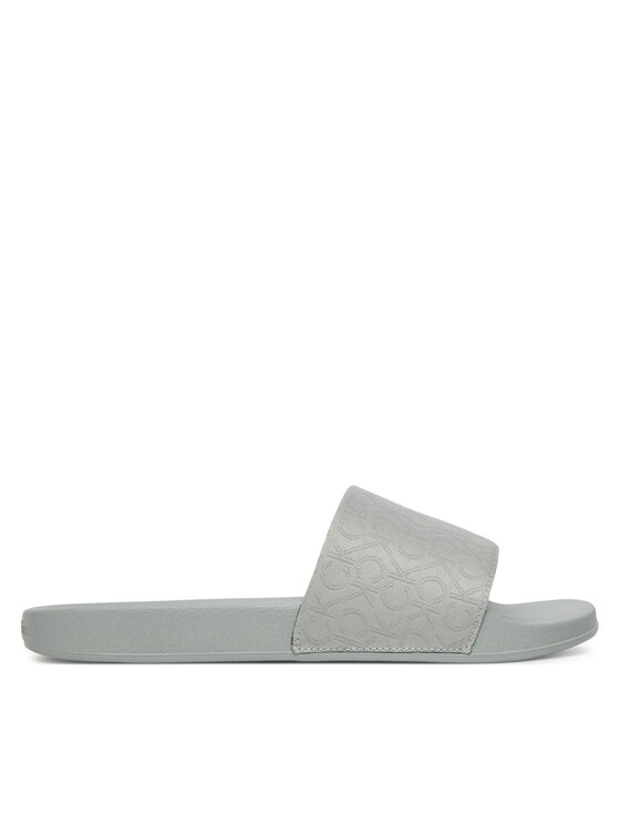 Calvin Klein Klapki Pool Slide - Jacq HW0HW02420 Szary