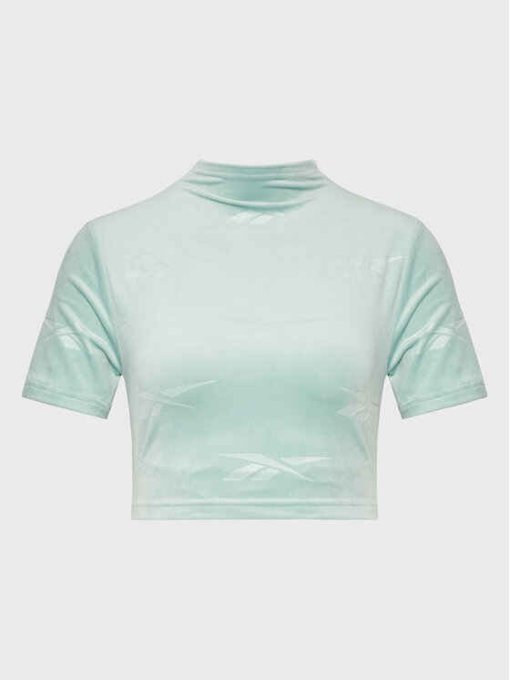 Reebok T-Shirt Classics Energy HH9802 Zielony Slim Fit