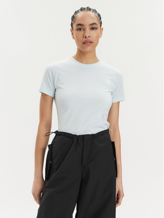 The North Face T-Shirt Redbox NF0A87NM Błękitny Regular Fit