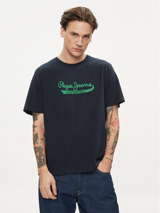 Pepe Jeans T-Shirt Claude PM509390 Granatowy Regular Fit