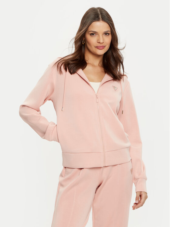 Guess Bluza V4YQ06 KCAY2 Różowy Regular Fit