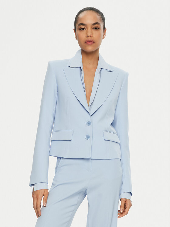 Patrizia Pepe Marynarka 8S0517/A545-CA38 Błękitny Regular Fit