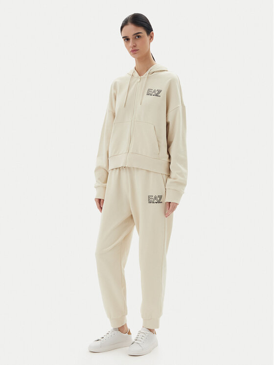 EA7 Emporio Armani Dres 7W000110 AF12473 U1079 Beżowy Loose Fit