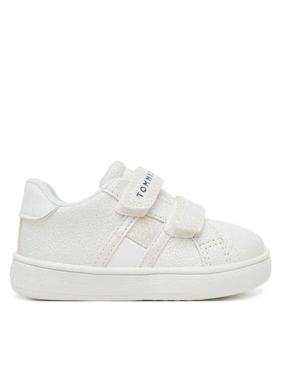 Tommy Hilfiger Sneakersy Flag Low Cut Velcro Sneaker T1A9-33726-0375 M Biały
