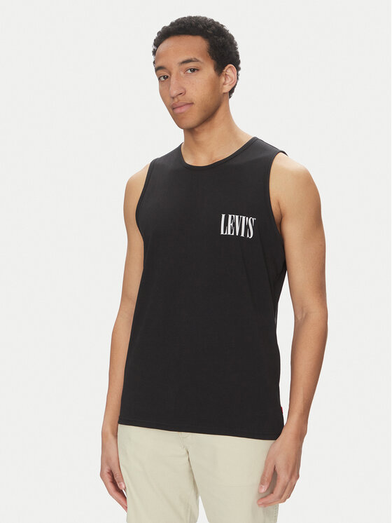 Levi's® Tank top Graphic Rower A7642-0004 Czarny Regular Fit