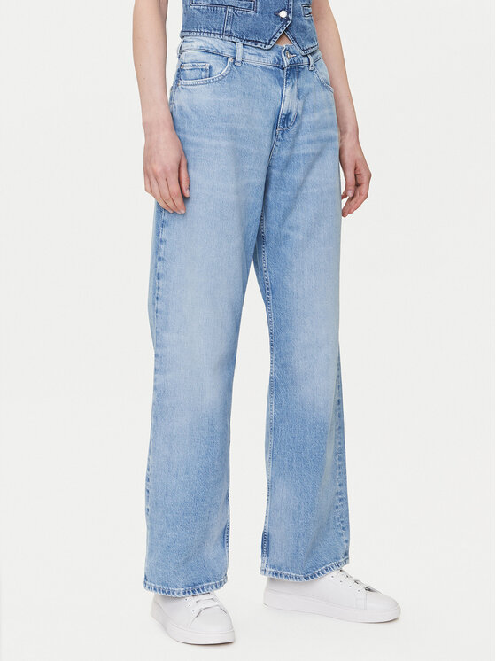 Mustang Jeansy Madison 1016211 Błękitny Wide Fit