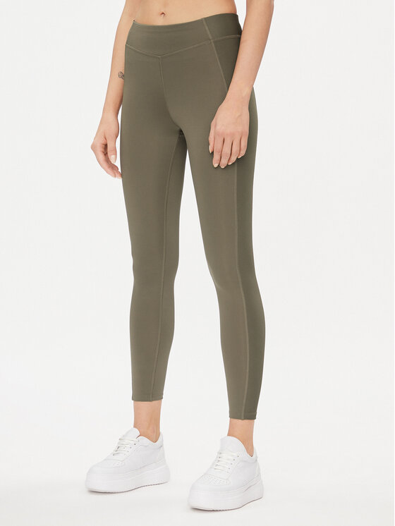Reebok Legginsy Yoga Performance IM4048 Zielony Fitted Fit