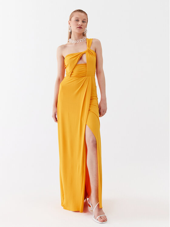 Patrizia Pepe Sukienka wieczorowa 2A2596/J113-R768 Pomarańczowy Regular Fit