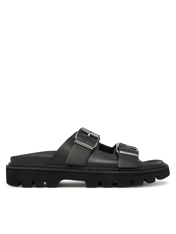Tommy Jeans Klapki Double Strap Sandal EN0EN02753 Czarny