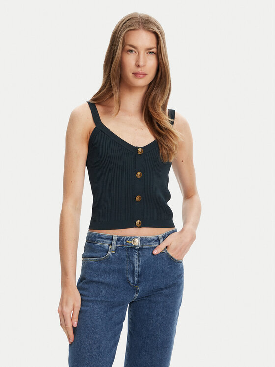 Guess Top W5YR10 Z0130 Zielony Regular Fit