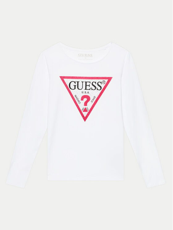 Guess Bluzka J2YI50 K6YW1 Biały Regular Fit