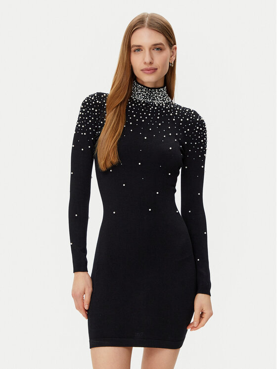 Guess Sukienka codzienna 5RGK35 5015Z Czarny Regular Fit