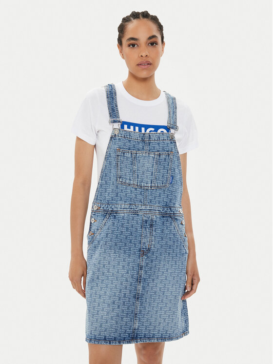 Hugo Sukienka jeansowa Garli_B 50513727 Niebieski Regular Fit