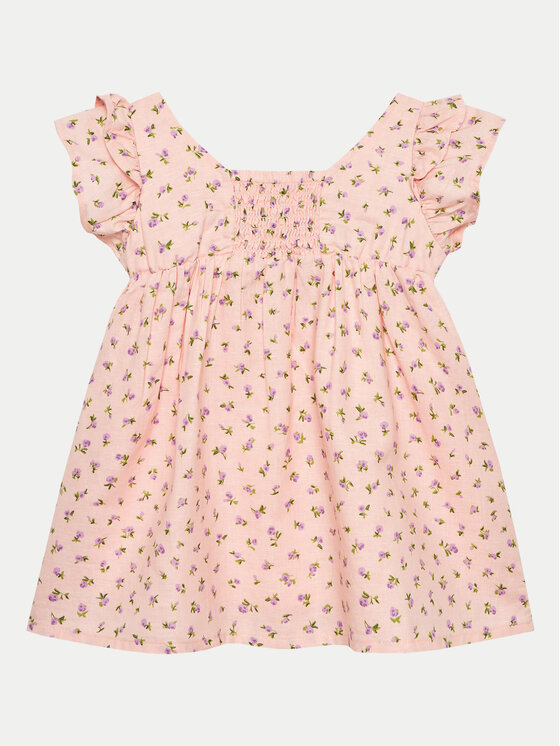 United Colors Of Benetton Sukienka letnia 4YP7GV01G Różowy Regular Fit