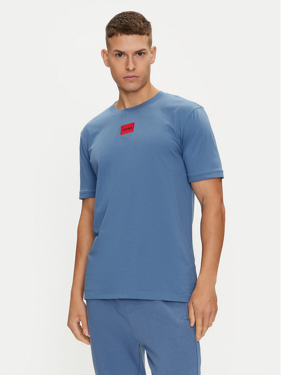 Hugo T-Shirt Diragolino212 50447978 Niebieski Regular Fit