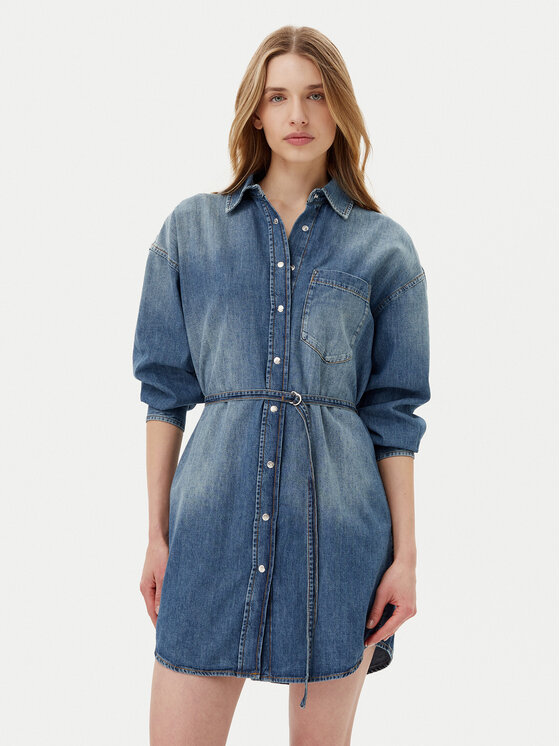 JOOP! Jeans Sukienka jeansowa Nele 30046673 Niebieski Regular Fit