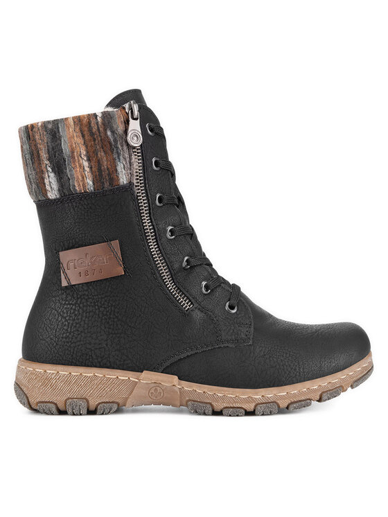 Rieker Botki Z0123-01 Czarny
