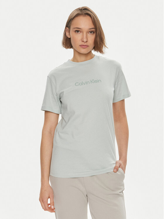 Calvin Klein T-Shirt Hero Logo K20K205448 Zielony Regular Fit