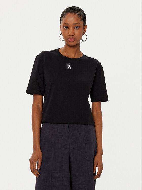 Patrizia Pepe T-Shirt 8M1612/J089-K103 Czarny Regular Fit